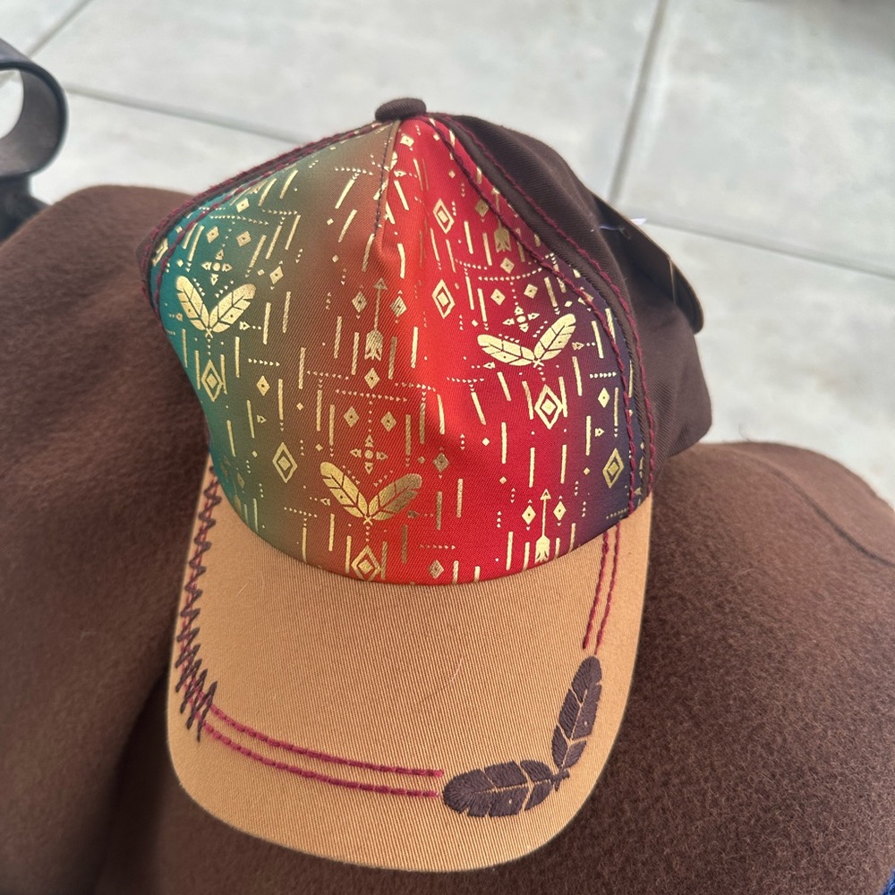 Multicolor Patterned Women's Cap